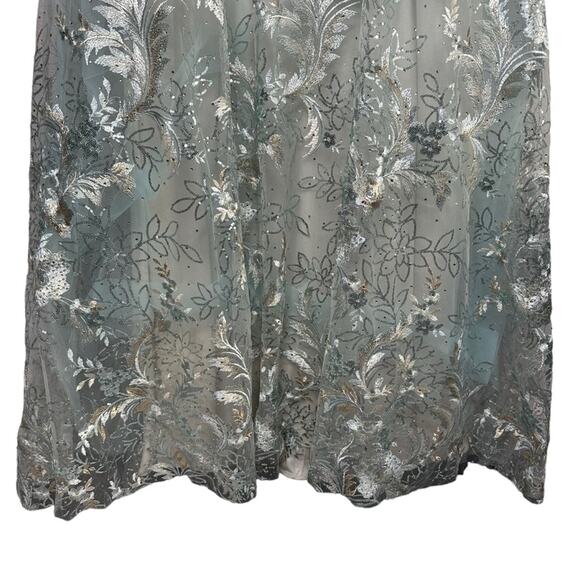 Mac Duggal 67498 Floral Embroidered Illusion Gown - Picture 5 of 13